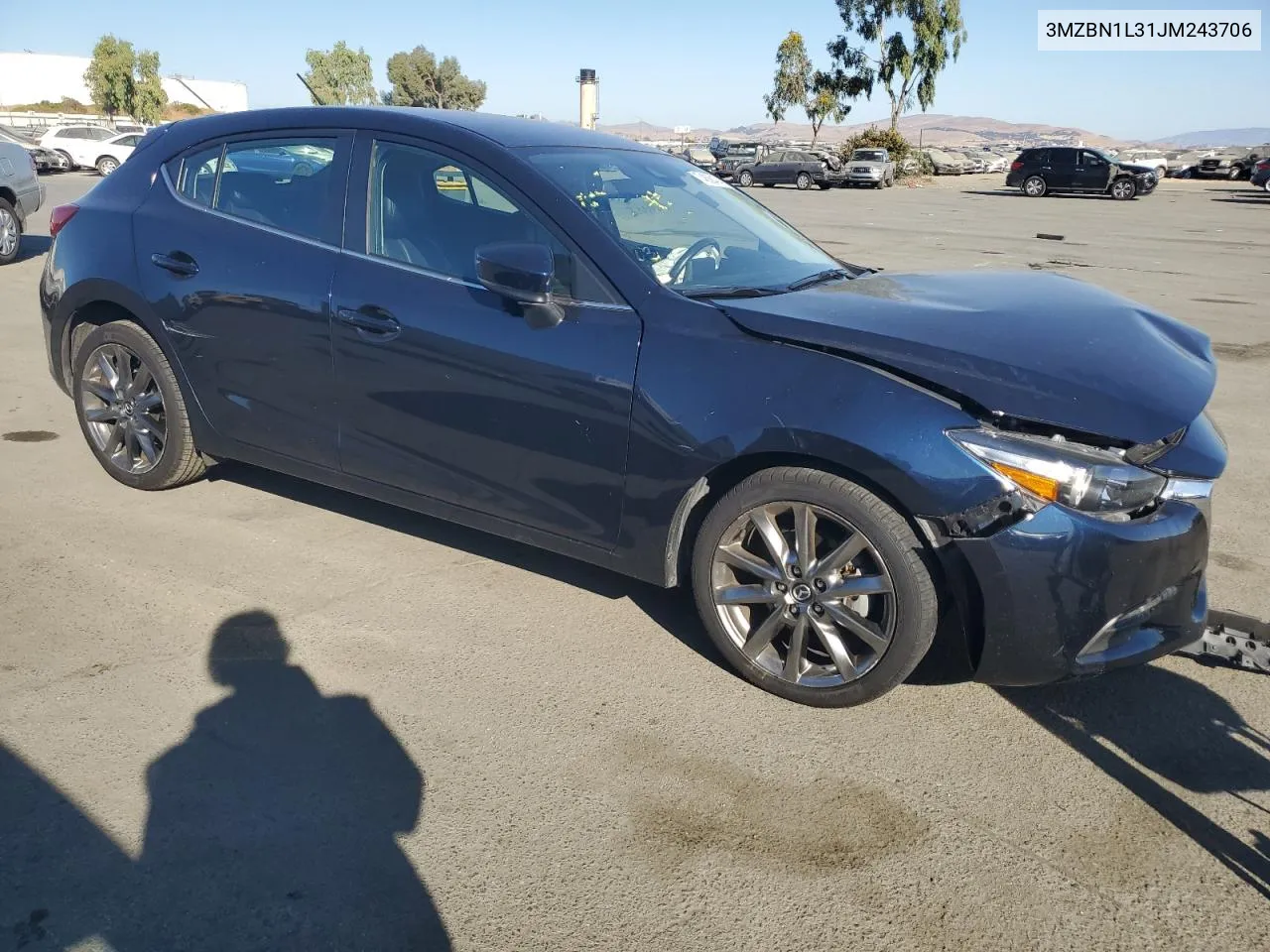 2018 Mazda 3 Touring VIN: 3MZBN1L31JM243706 Lot: 74636474