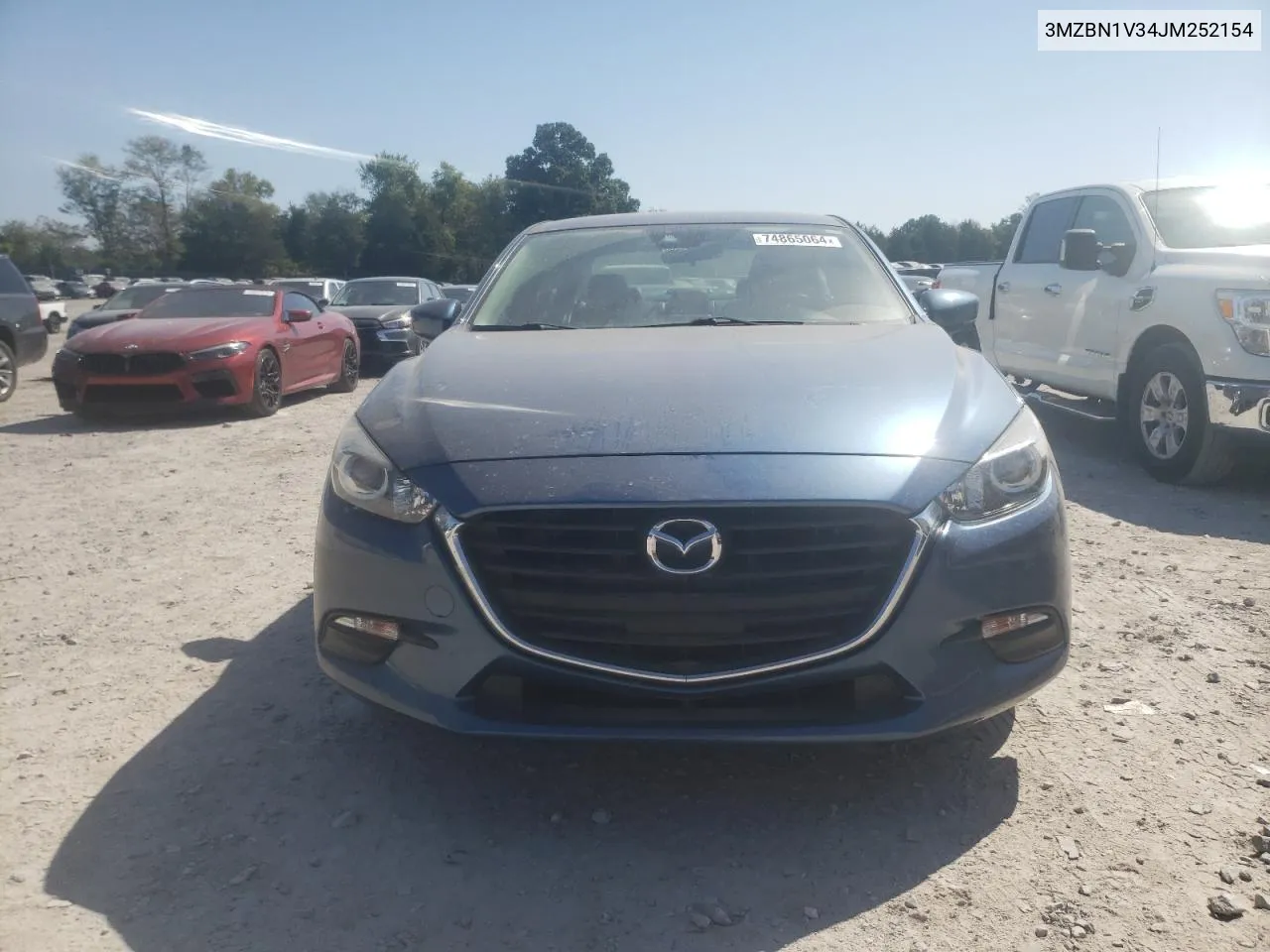 2018 Mazda 3 Touring VIN: 3MZBN1V34JM252154 Lot: 74865064