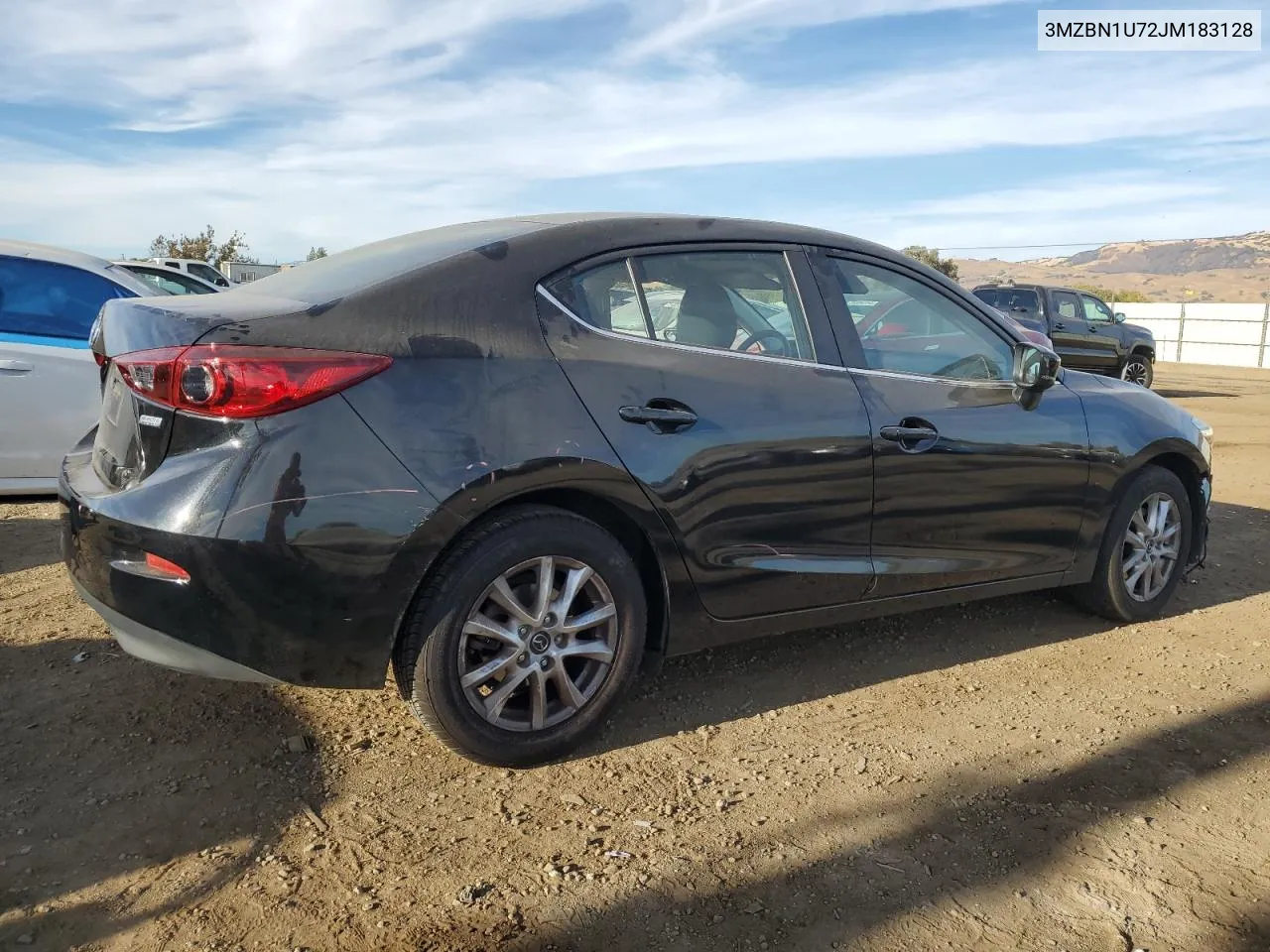 2018 Mazda 3 Sport VIN: 3MZBN1U72JM183128 Lot: 74993794