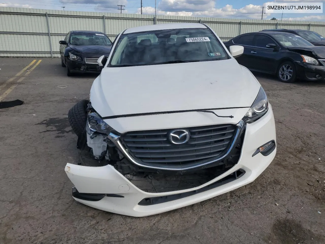 2018 Mazda 3 Sport VIN: 3MZBN1U71JM198994 Lot: 75065224