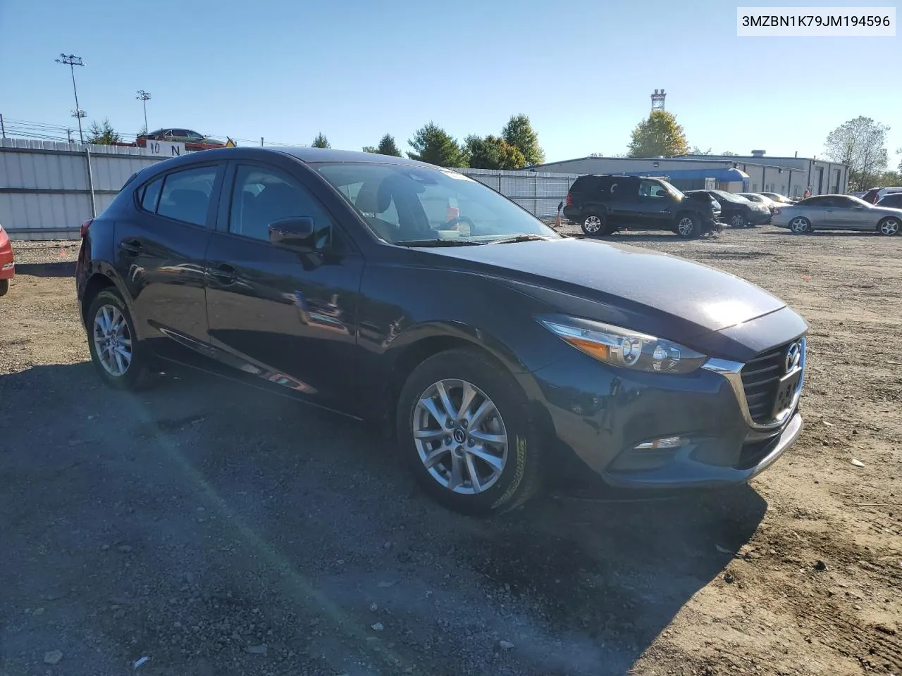 2018 Mazda 3 Sport VIN: 3MZBN1K79JM194596 Lot: 75123794