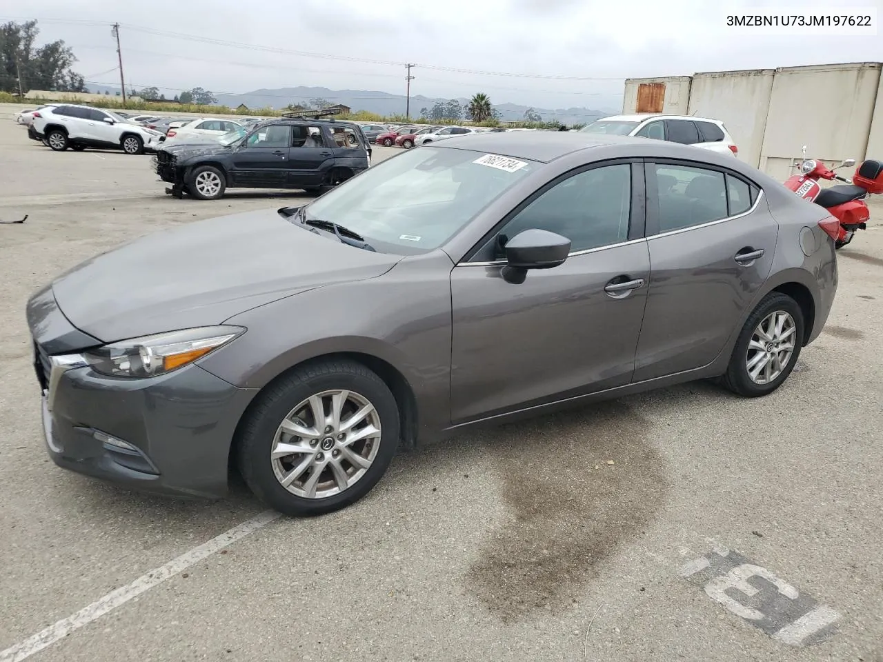 2018 Mazda 3 Sport VIN: 3MZBN1U73JM197622 Lot: 76621734