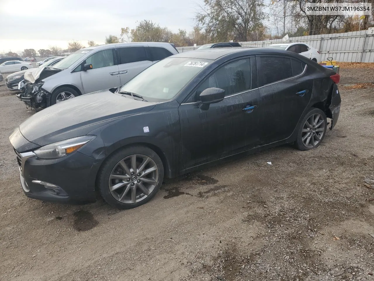 2018 Mazda 3 Grand Touring VIN: 3MZBN1W37JM196354 Lot: 76781714