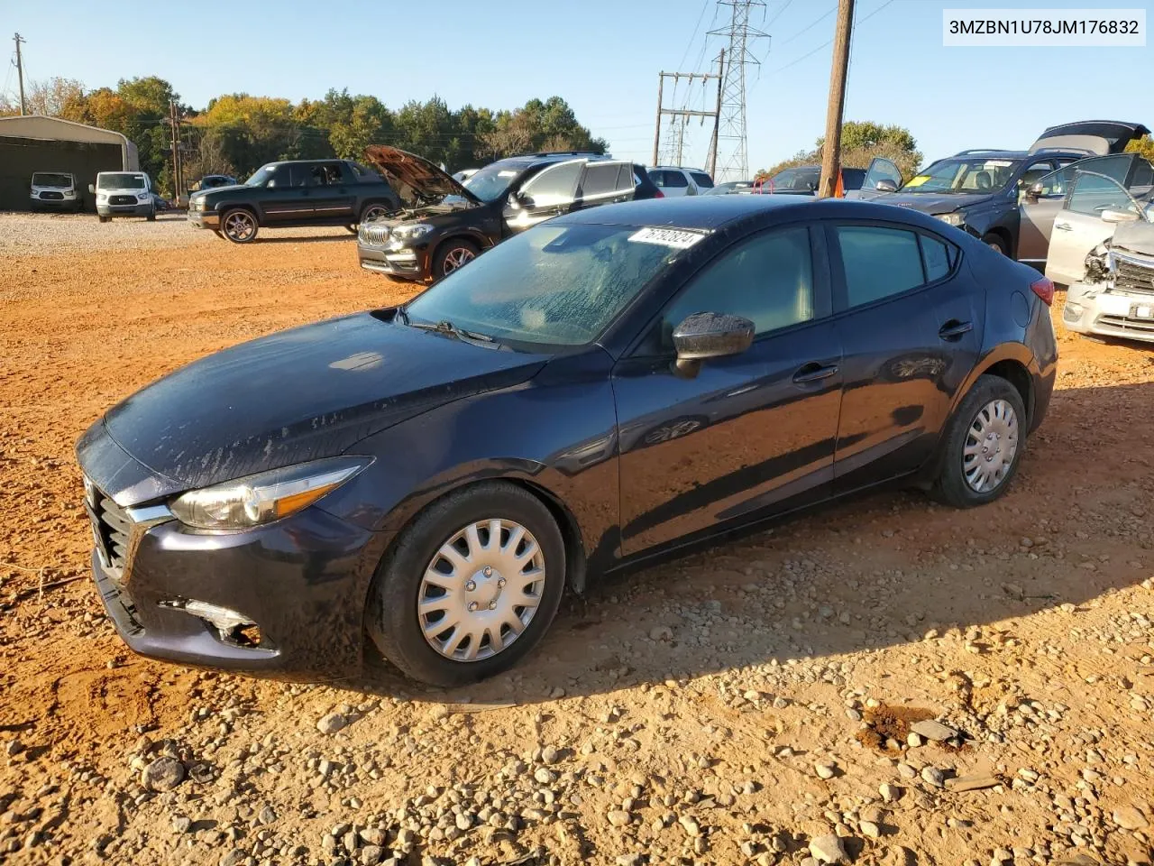 2018 Mazda 3 Sport VIN: 3MZBN1U78JM176832 Lot: 76792824