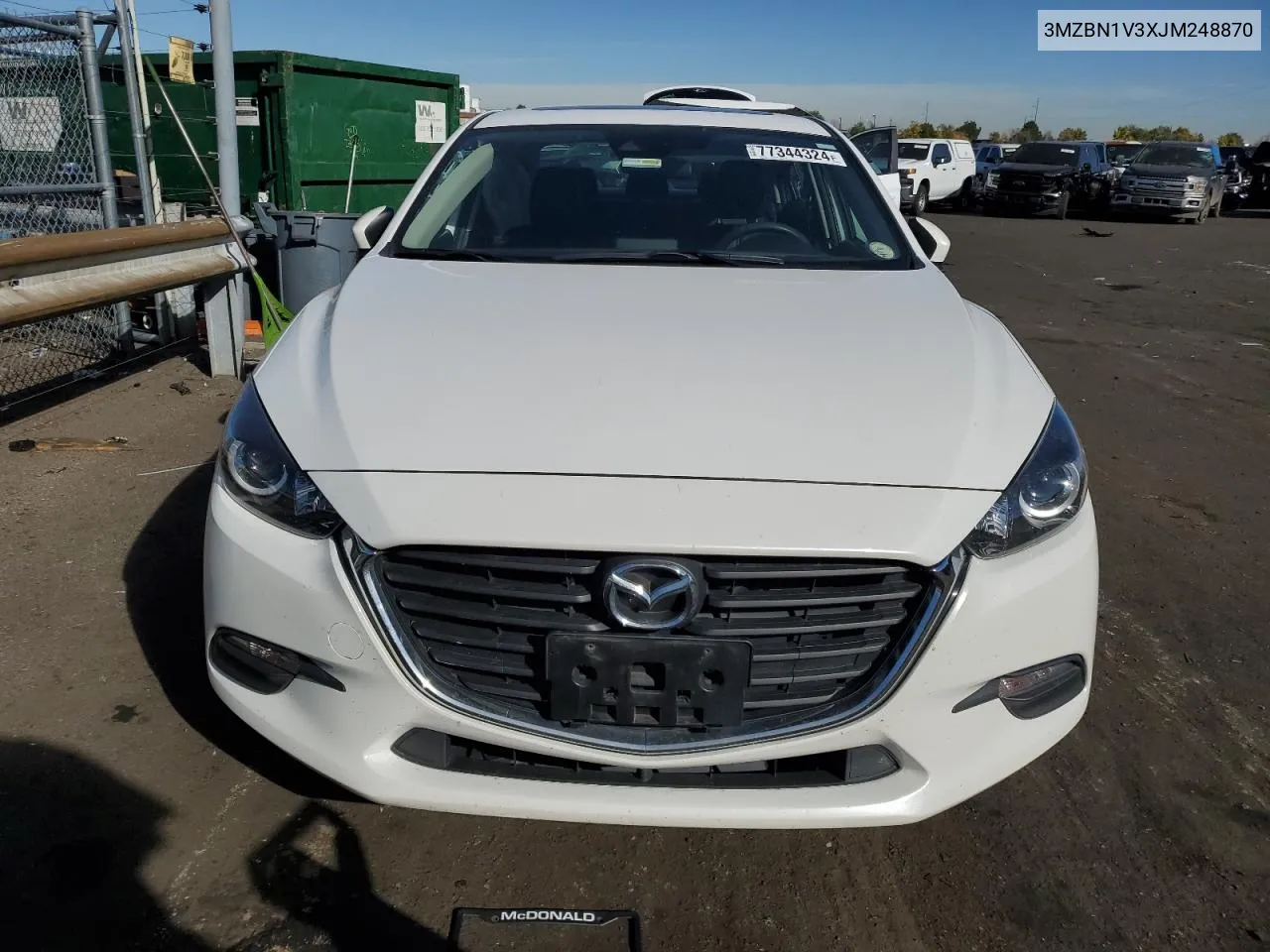 2018 Mazda 3 Touring VIN: 3MZBN1V3XJM248870 Lot: 77344324