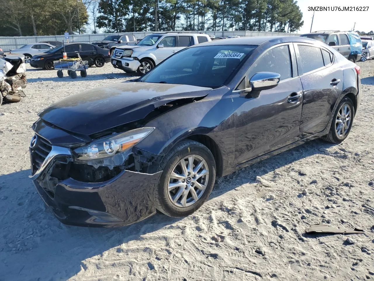 2018 Mazda 3 Sport VIN: 3MZBN1U76JM216227 Lot: 77609384