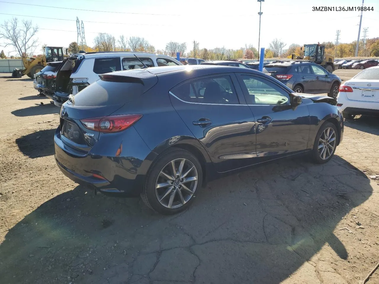 2018 Mazda 3 Touring VIN: 3MZBN1L36JM198844 Lot: 77697734