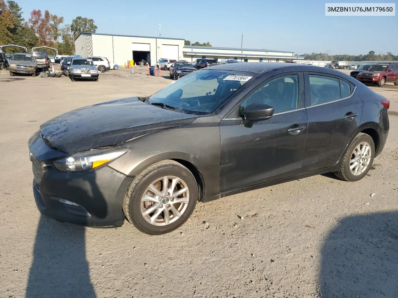 2018 Mazda 3 Sport VIN: 3MZBN1U76JM179650 Lot: 77761564