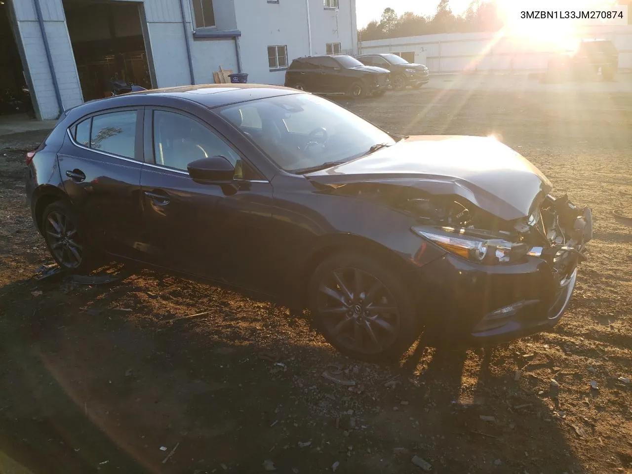 2018 Mazda 3 Touring VIN: 3MZBN1L33JM270874 Lot: 78650174