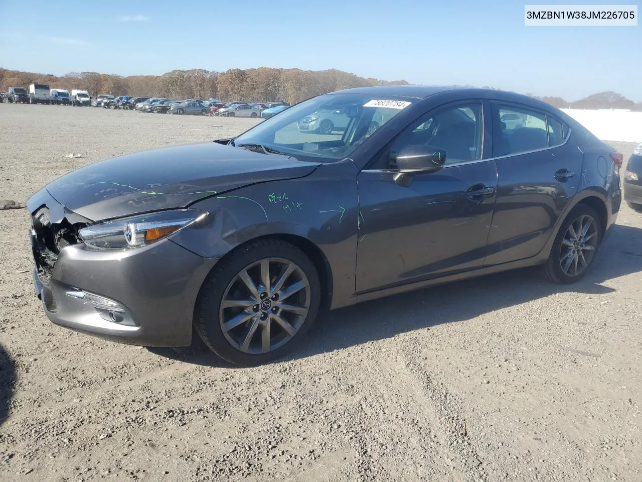 2018 Mazda 3 Grand Touring VIN: 3MZBN1W38JM226705 Lot: 78820784