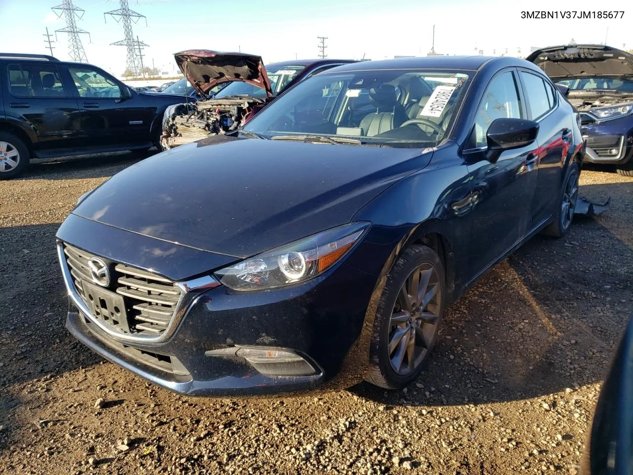 2018 Mazda 3 Touring VIN: 3MZBN1V37JM185677 Lot: 79824054