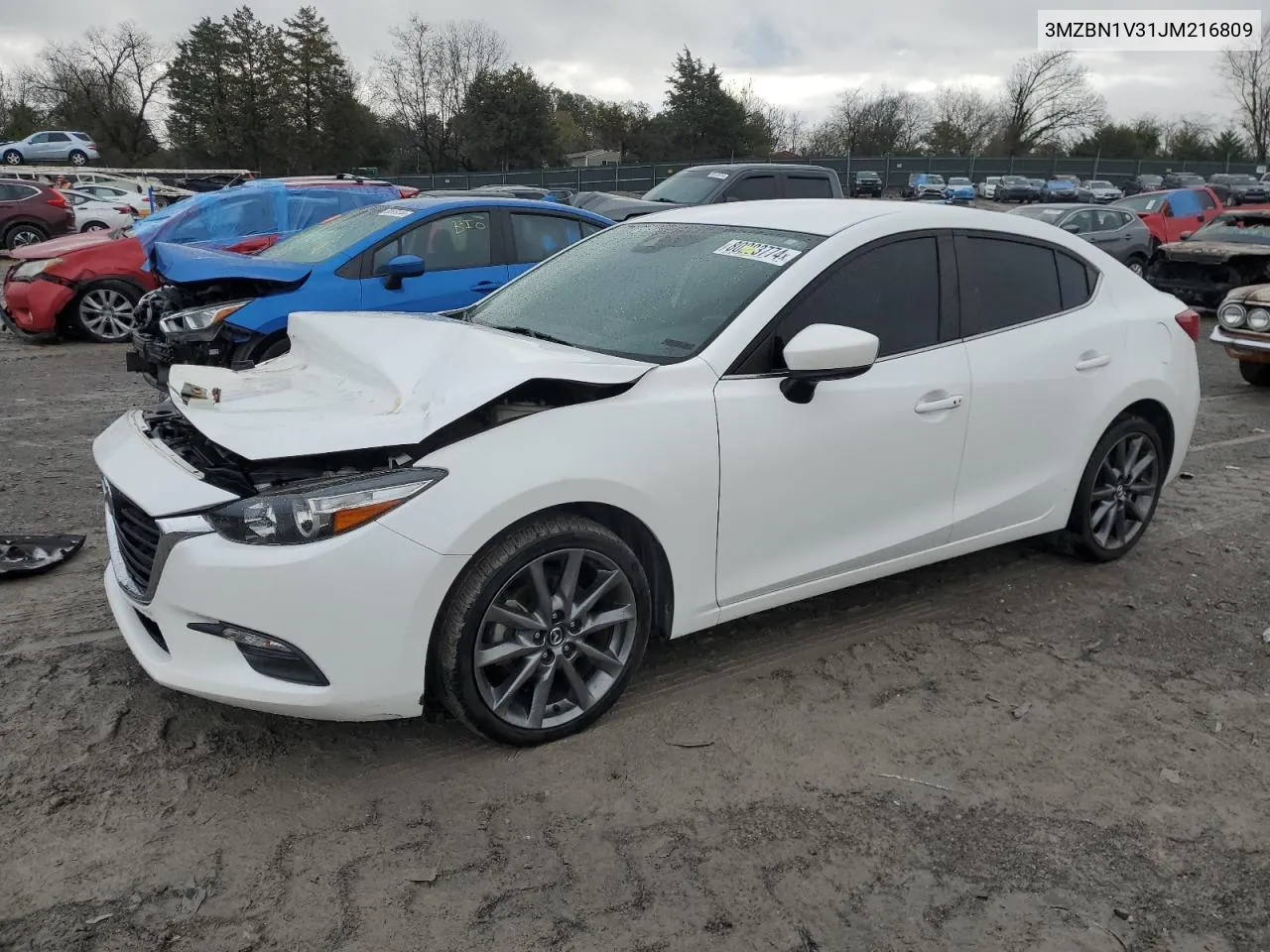 2018 Mazda 3 Touring VIN: 3MZBN1V31JM216809 Lot: 80283774