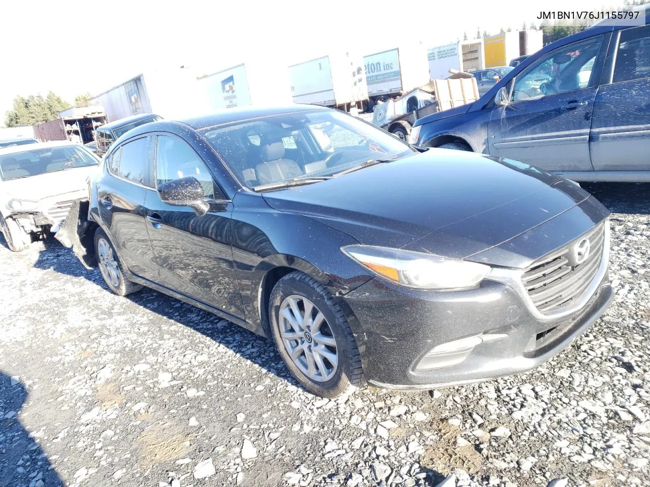 2018 Mazda 3 Touring VIN: JM1BN1V76J1155797 Lot: 80317314