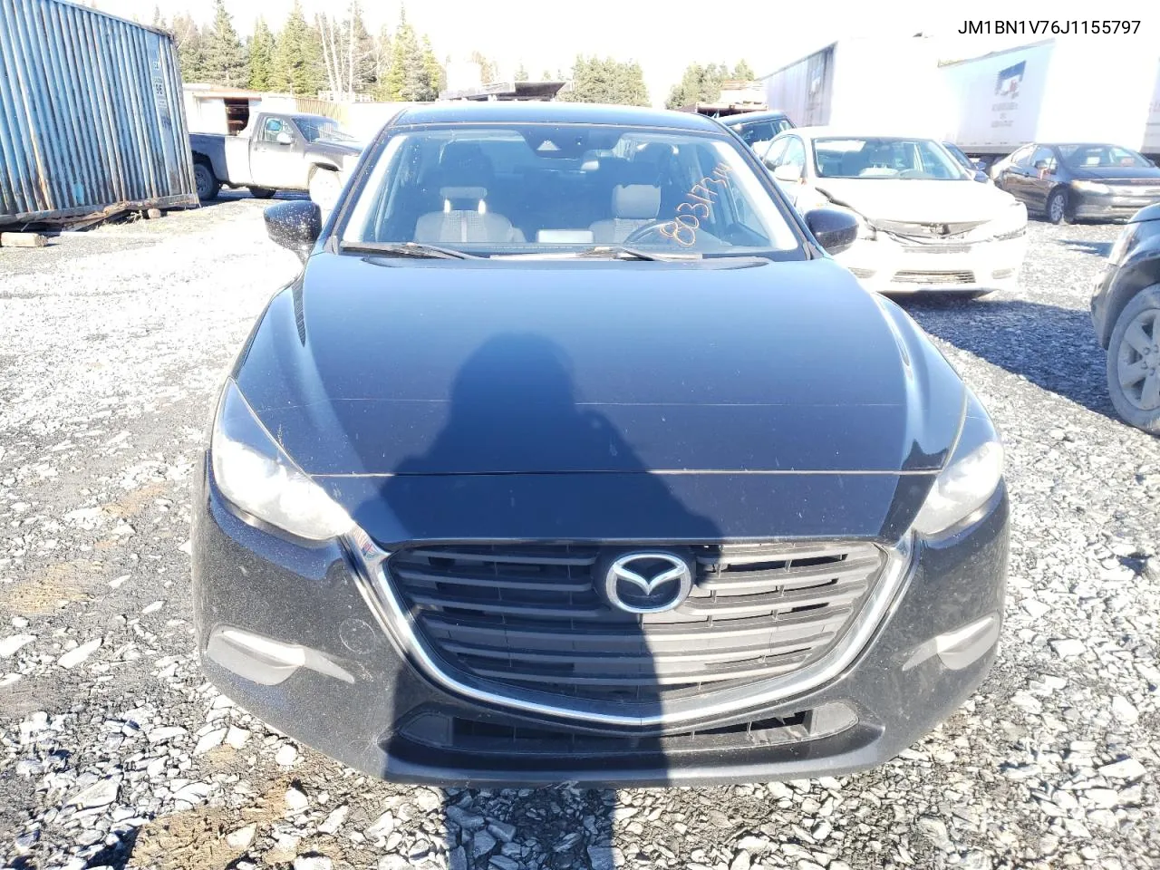 2018 Mazda 3 Touring VIN: JM1BN1V76J1155797 Lot: 80317314