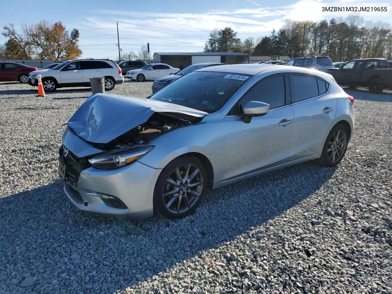 2018 Mazda 3 Grand Touring VIN: 3MZBN1M32JM219655 Lot: 80513574