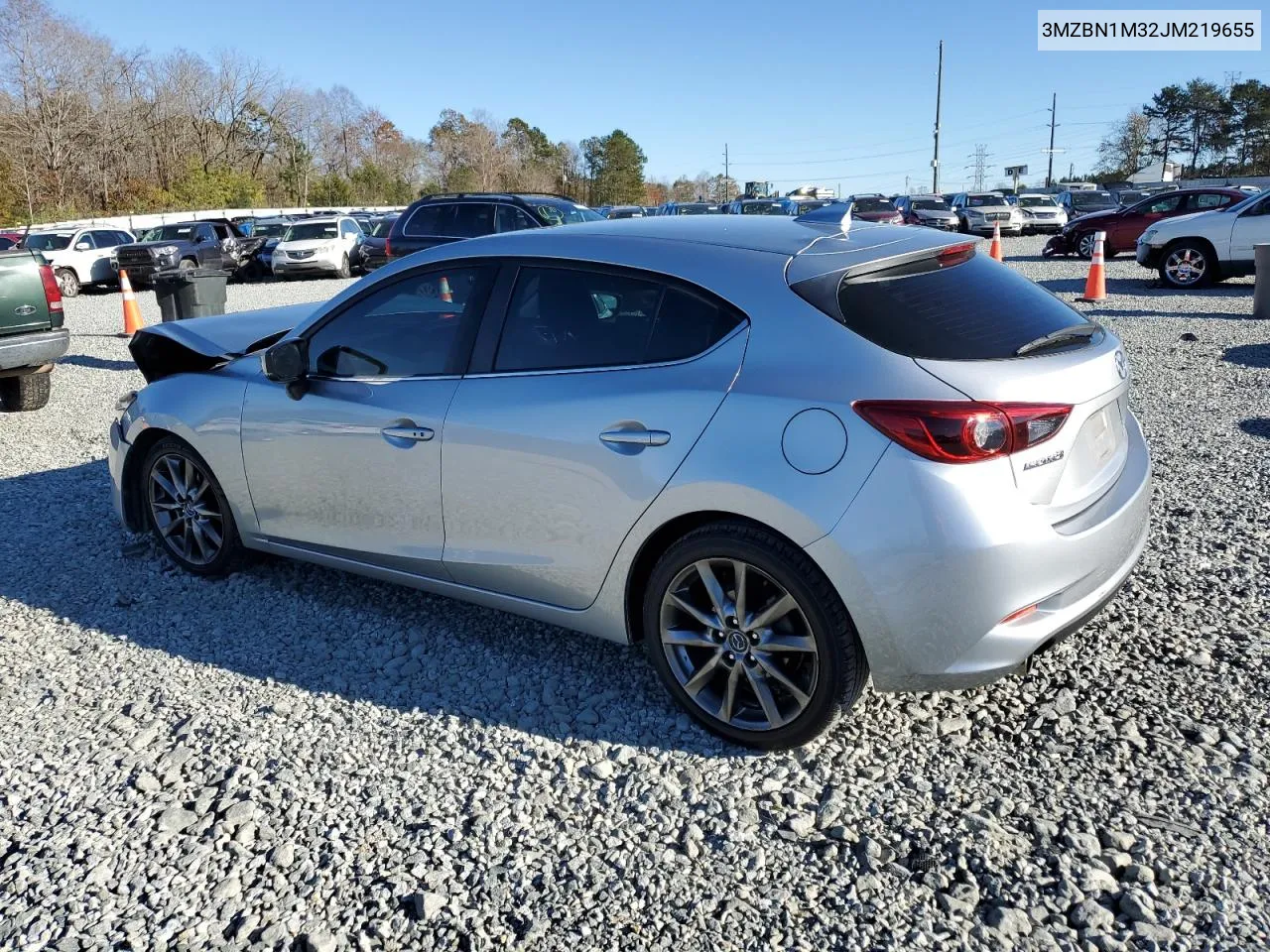 2018 Mazda 3 Grand Touring VIN: 3MZBN1M32JM219655 Lot: 80513574