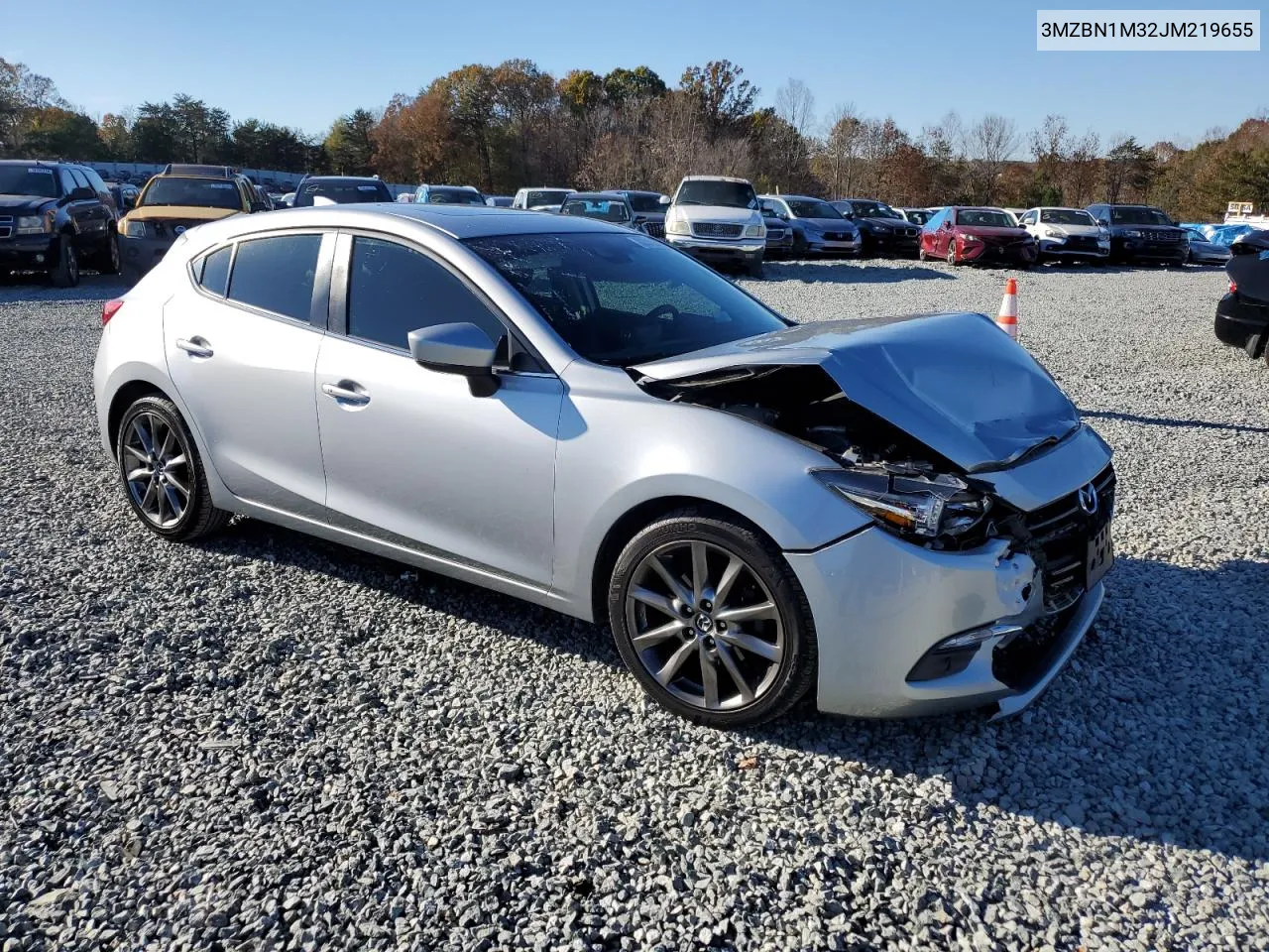 2018 Mazda 3 Grand Touring VIN: 3MZBN1M32JM219655 Lot: 80513574