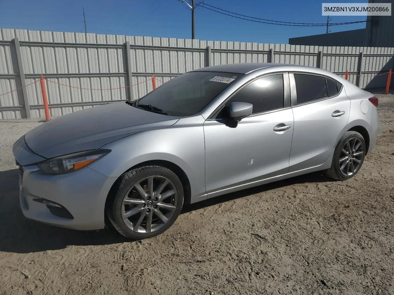 2018 Mazda 3 Touring VIN: 3MZBN1V3XJM200866 Lot: 81335374