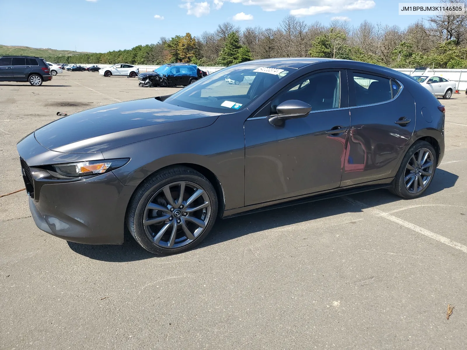 2019 Mazda 3 VIN: JM1BPBJM3K1146505 Lot: 64020374