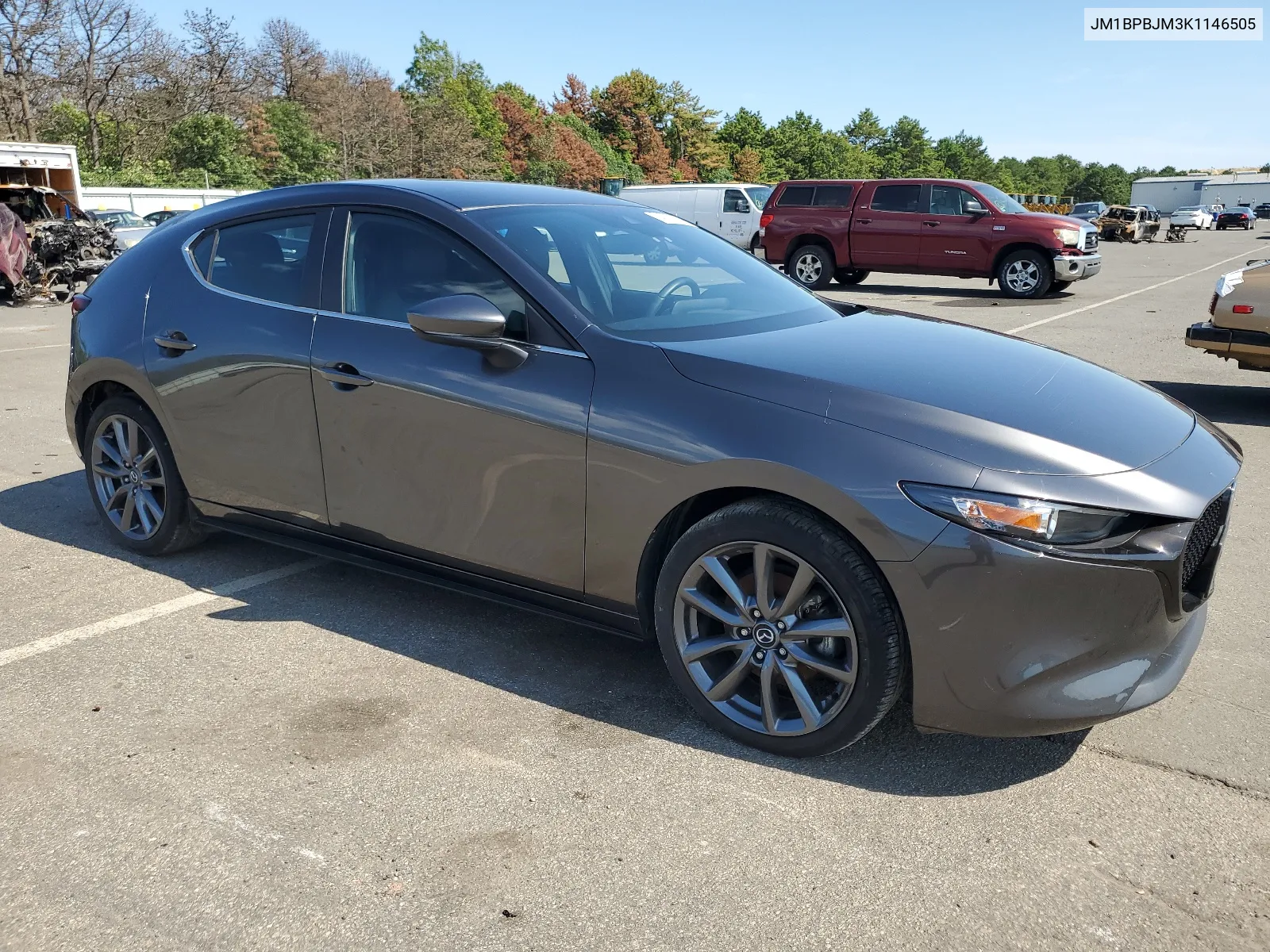 2019 Mazda 3 VIN: JM1BPBJM3K1146505 Lot: 64020374