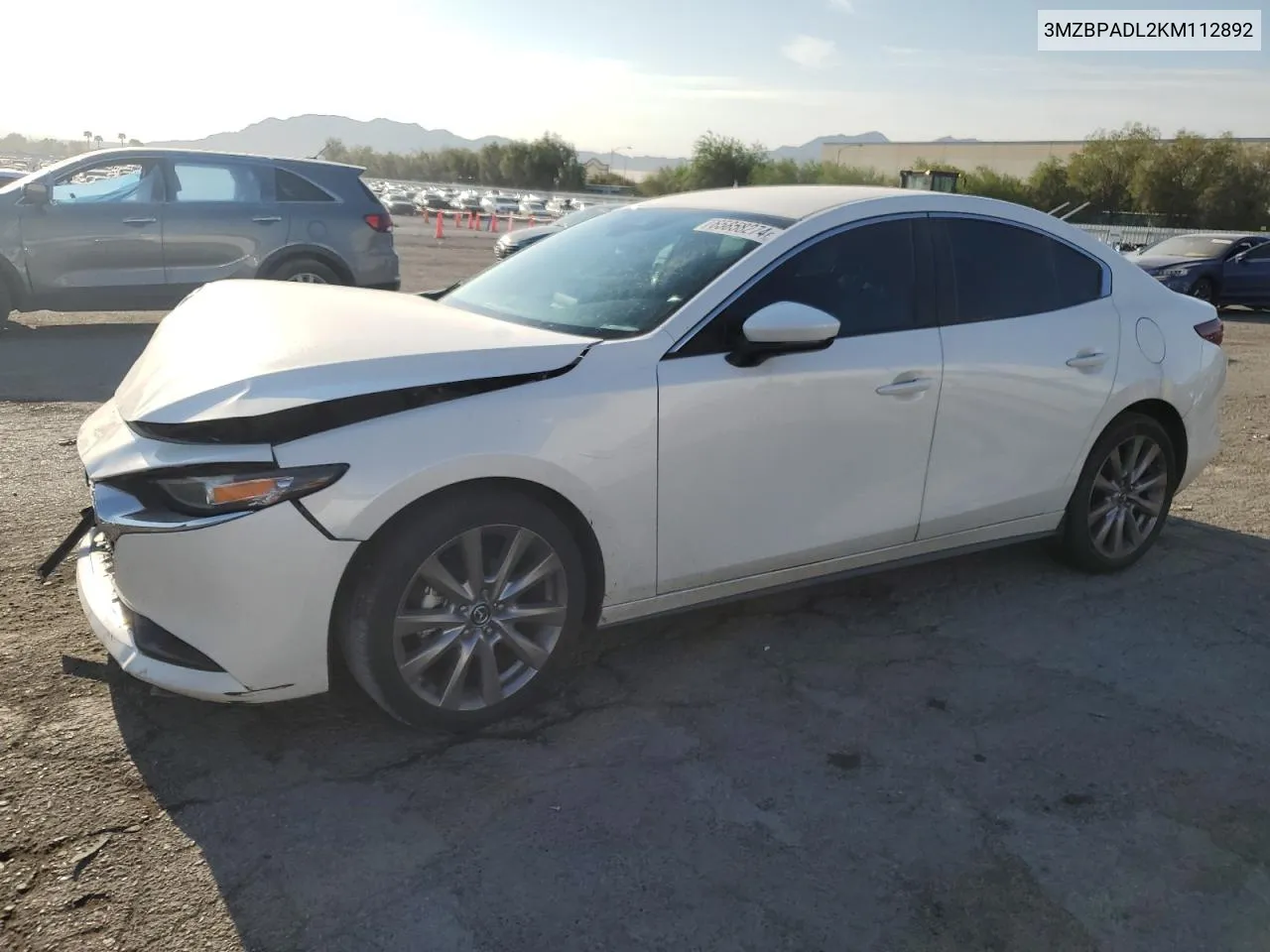 2019 Mazda 3 Preferred VIN: 3MZBPADL2KM112892 Lot: 65858274