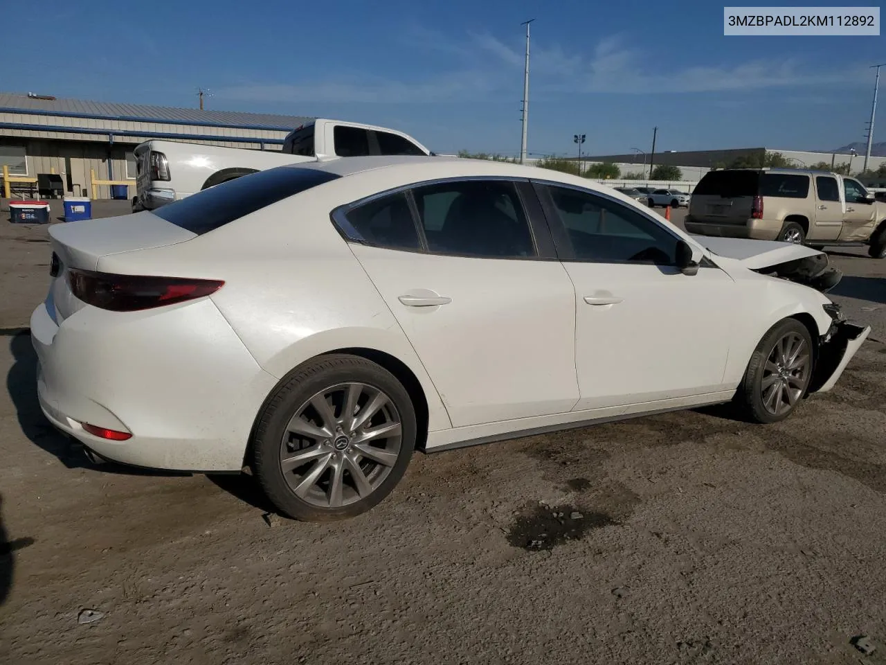 2019 Mazda 3 Preferred VIN: 3MZBPADL2KM112892 Lot: 65858274