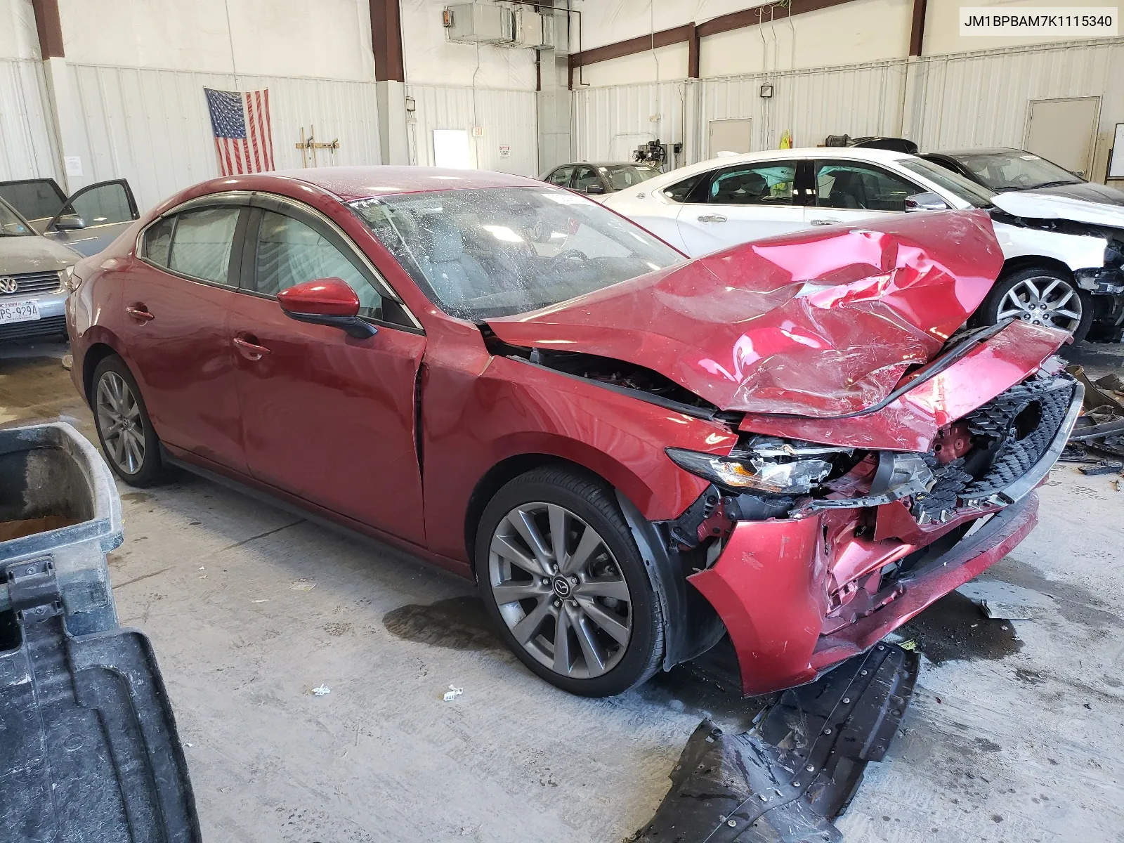 2019 Mazda 3 Select VIN: JM1BPBAM7K1115340 Lot: 68239134