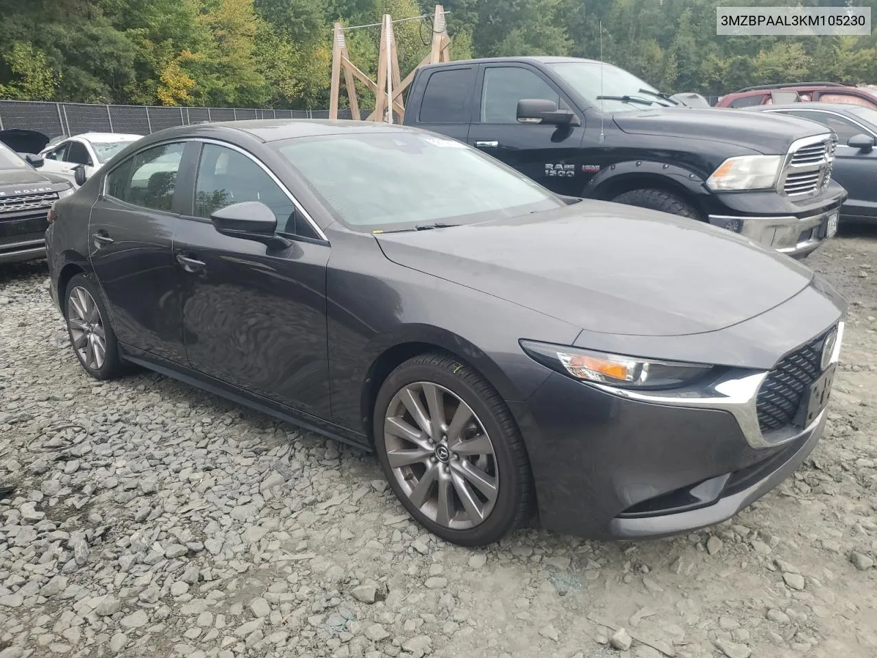 2019 Mazda 3 Select VIN: 3MZBPAAL3KM105230 Lot: 69159774