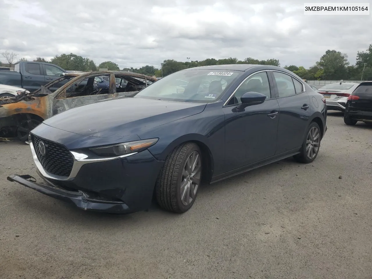 2019 Mazda 3 Premium VIN: 3MZBPAEM1KM105164 Lot: 71230324