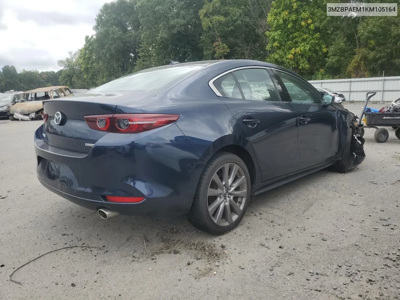 2019 Mazda 3 Premium VIN: 3MZBPAEM1KM105164 Lot: 71230324