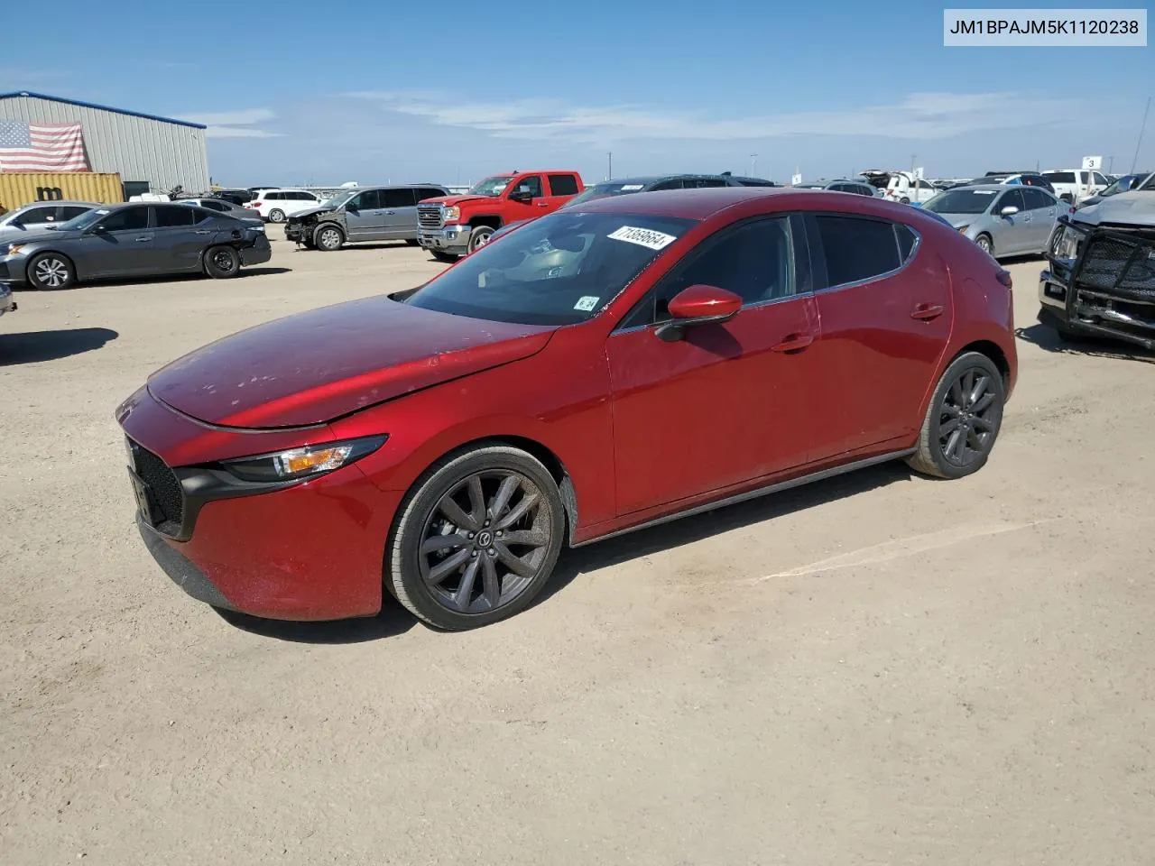 2019 Mazda 3 VIN: JM1BPAJM5K1120238 Lot: 71369664