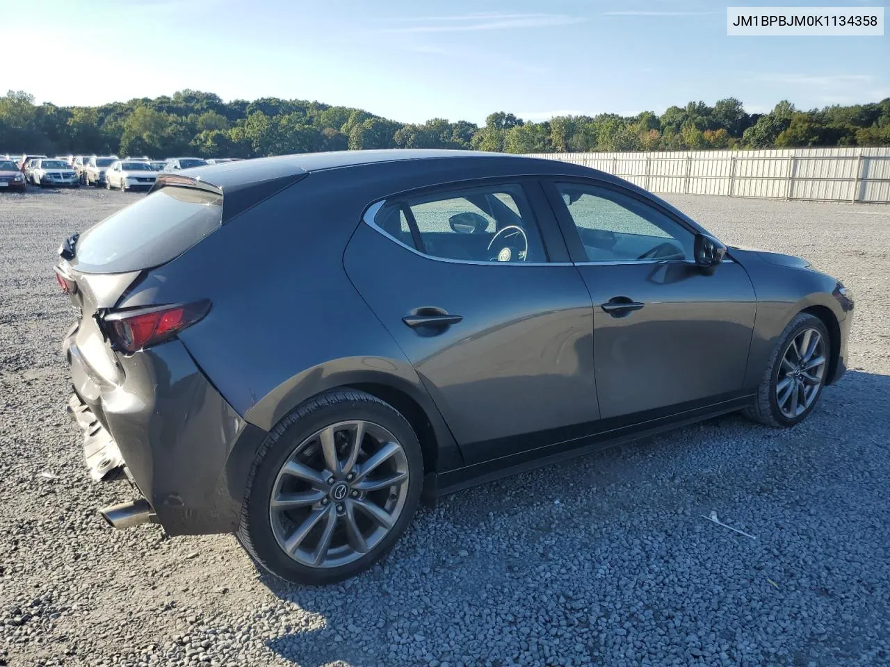 2019 Mazda 3 VIN: JM1BPBJM0K1134358 Lot: 72412974