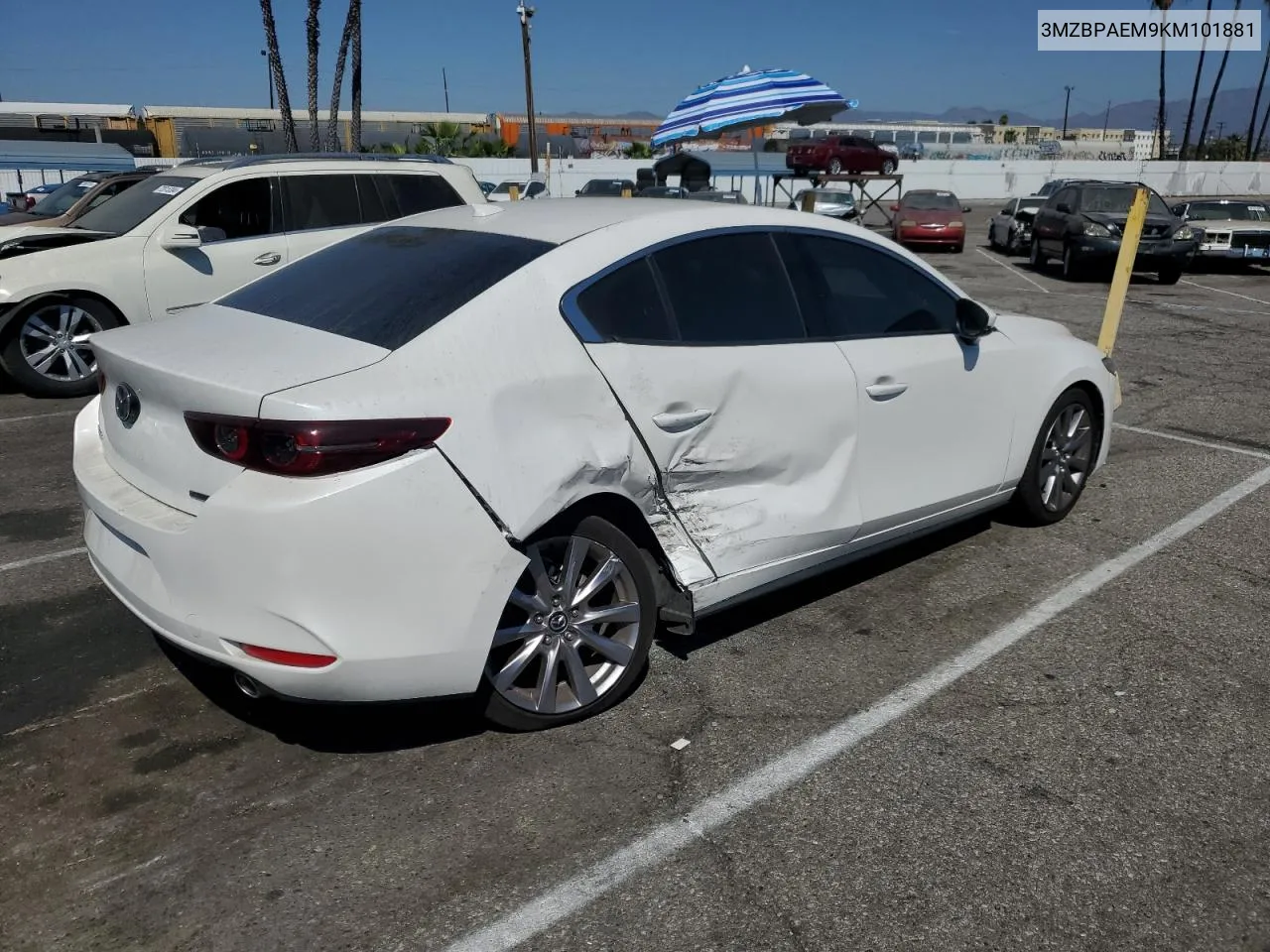 2019 Mazda 3 Premium VIN: 3MZBPAEM9KM101881 Lot: 72555304