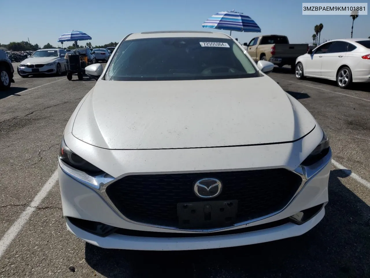 2019 Mazda 3 Premium VIN: 3MZBPAEM9KM101881 Lot: 72555304