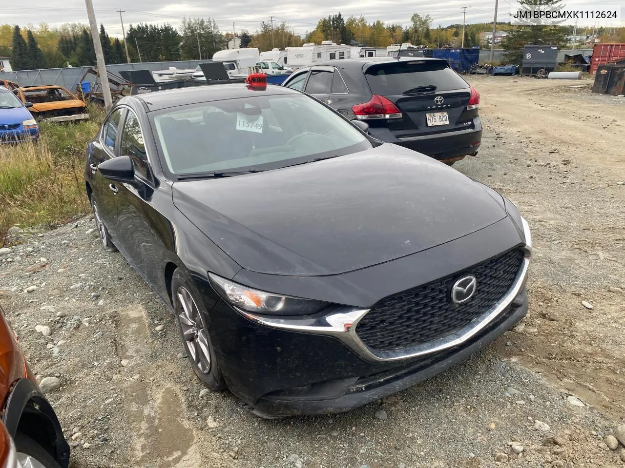 2019 Mazda 3 Preferred Plus VIN: JM1BPBCMXK1112624 Lot: 73095774