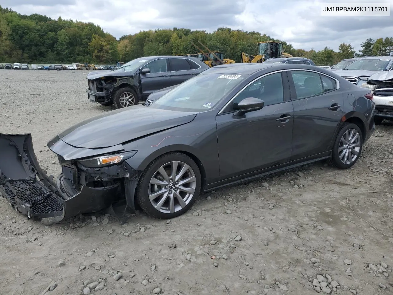 2019 Mazda 3 Select VIN: JM1BPBAM2K1115701 Lot: 73530404