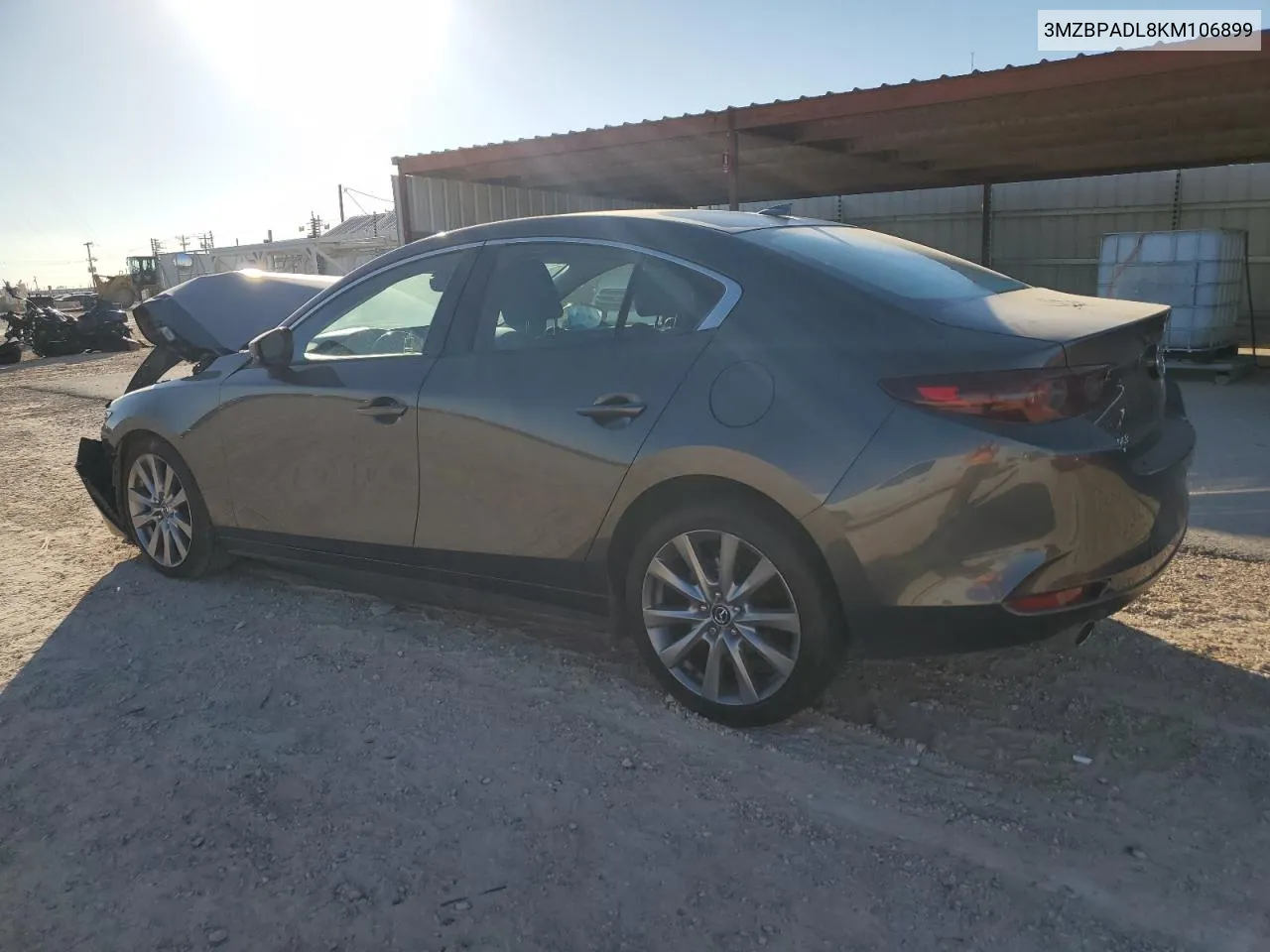 2019 Mazda 3 Preferred VIN: 3MZBPADL8KM106899 Lot: 74090224