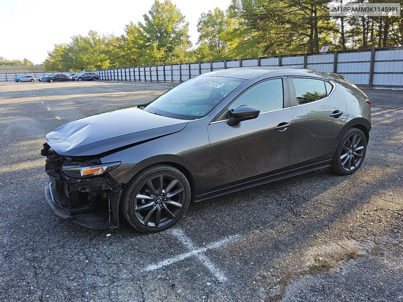 2019 Mazda 3 Preferred VIN: JM1BPAMM3K1145991 Lot: 74600464