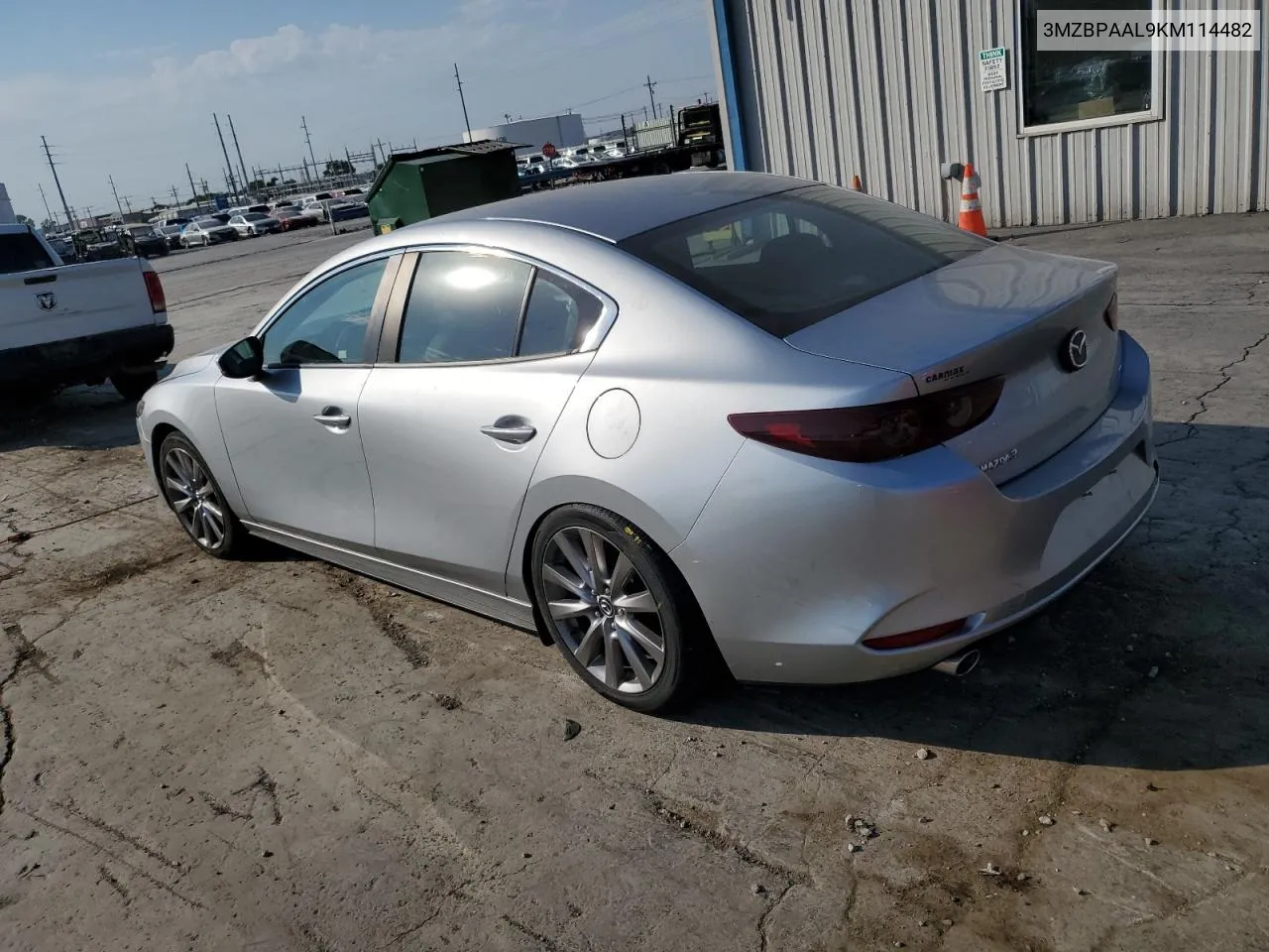 2019 Mazda 3 Select VIN: 3MZBPAAL9KM114482 Lot: 75308644