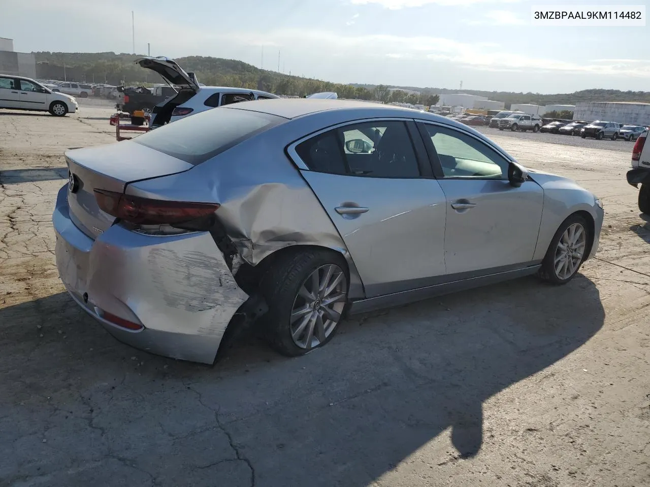 3MZBPAAL9KM114482 2019 Mazda 3 Select