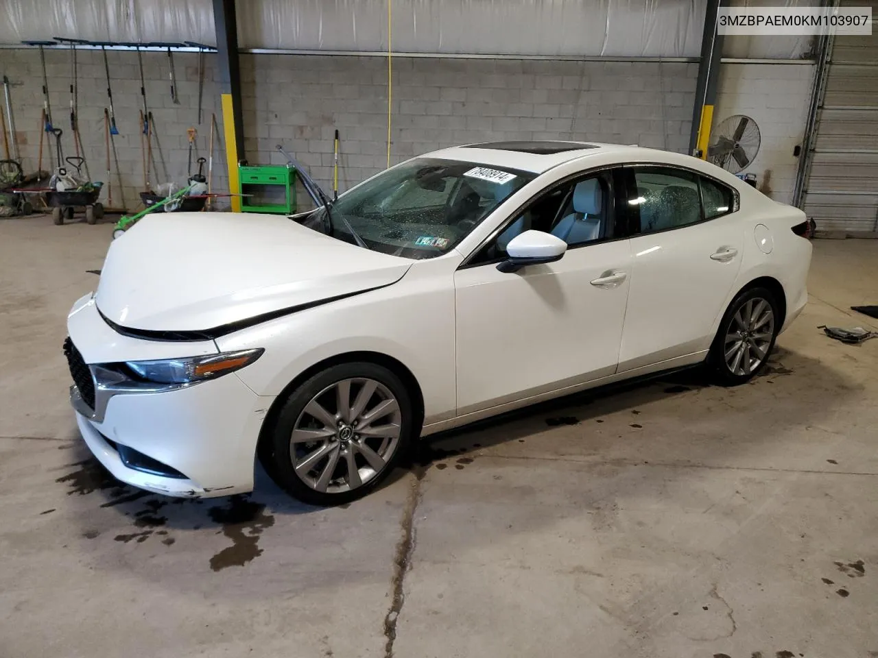 2019 Mazda 3 Premium VIN: 3MZBPAEM0KM103907 Lot: 78408914