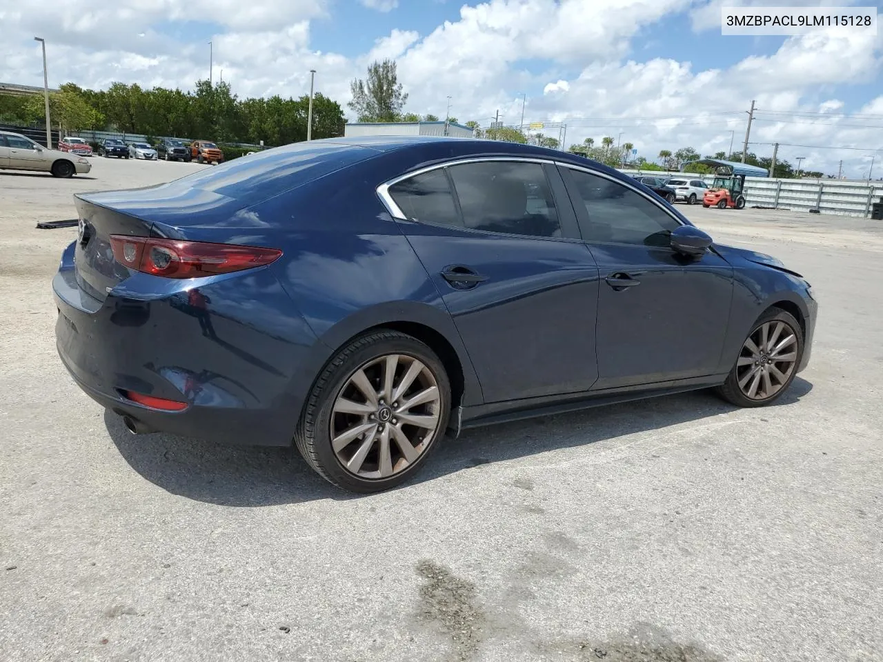 2020 Mazda 3 Select VIN: 3MZBPACL9LM115128 Lot: 53740484