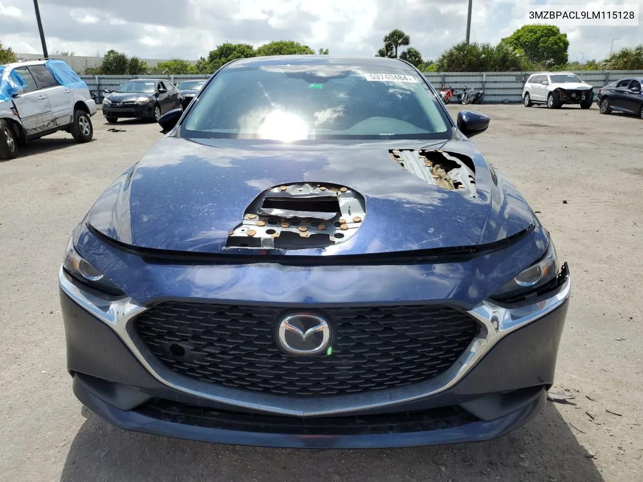 2020 Mazda 3 Select VIN: 3MZBPACL9LM115128 Lot: 53740484