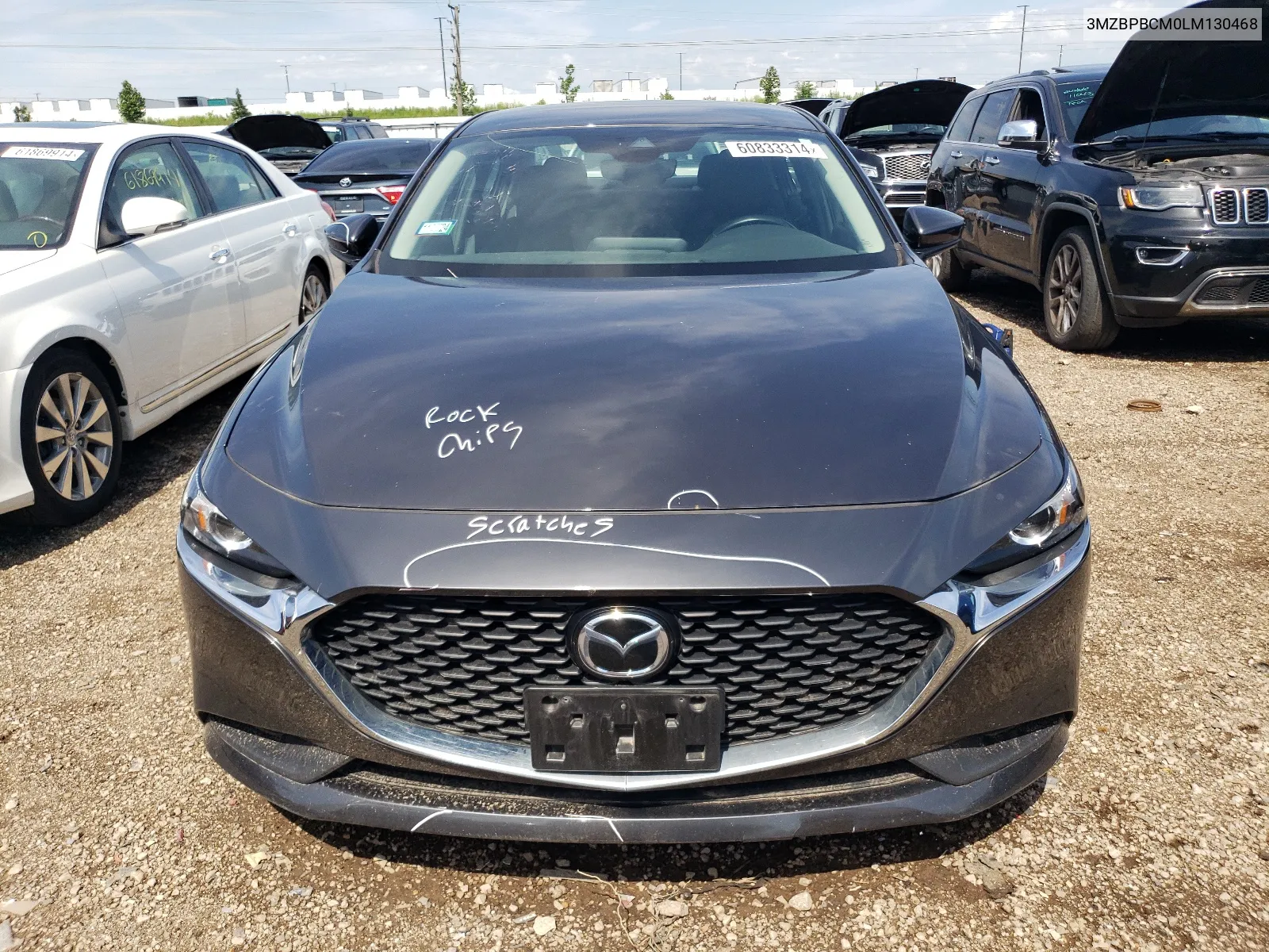 2020 Mazda 3 Select VIN: 3MZBPBCM0LM130468 Lot: 60833314