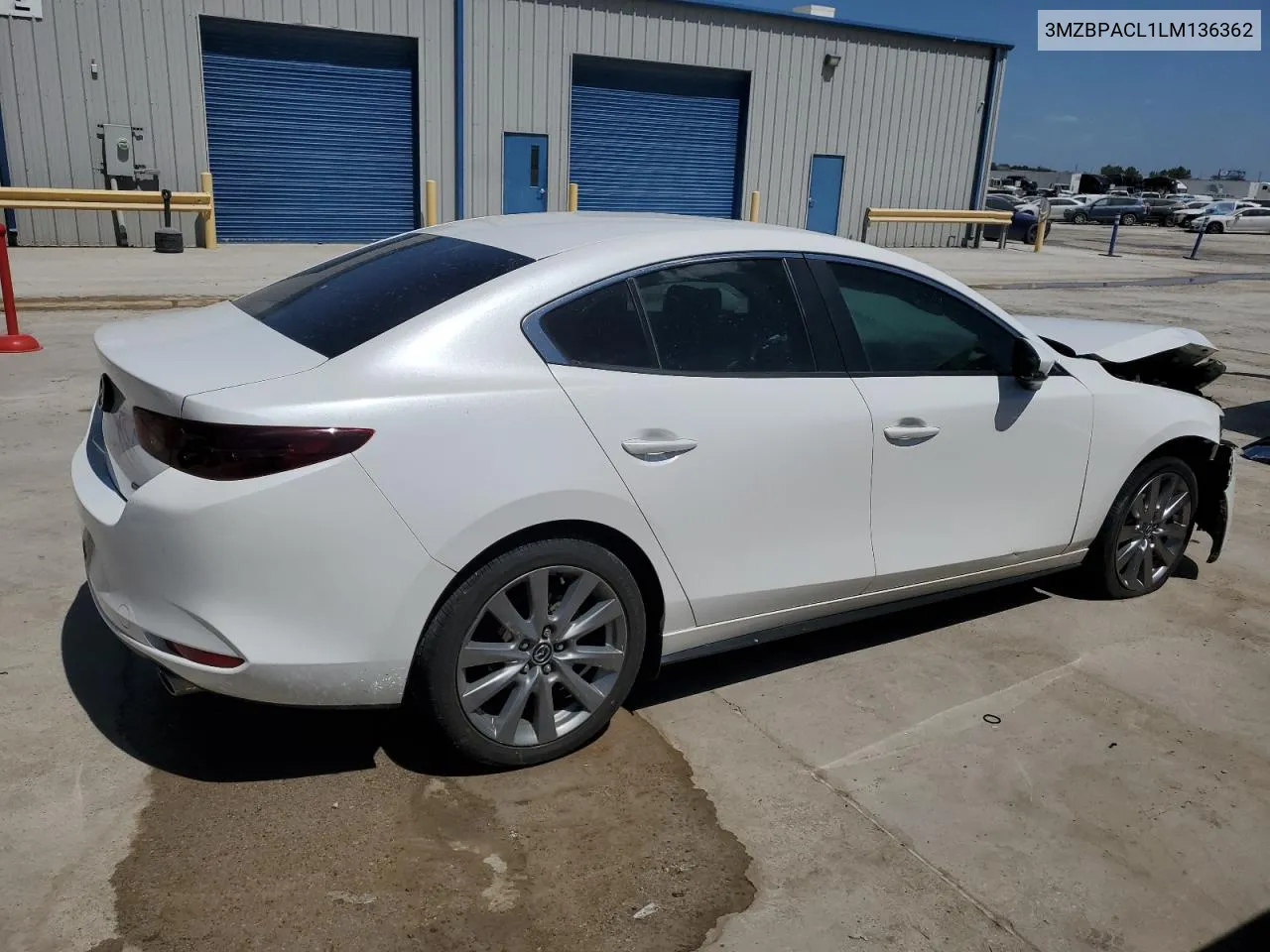 2020 Mazda 3 Select VIN: 3MZBPACL1LM136362 Lot: 61552154