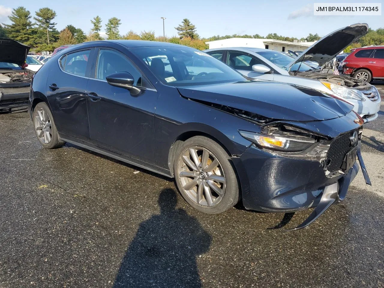 2020 Mazda 3 VIN: JM1BPALM3L1174345 Lot: 74693994