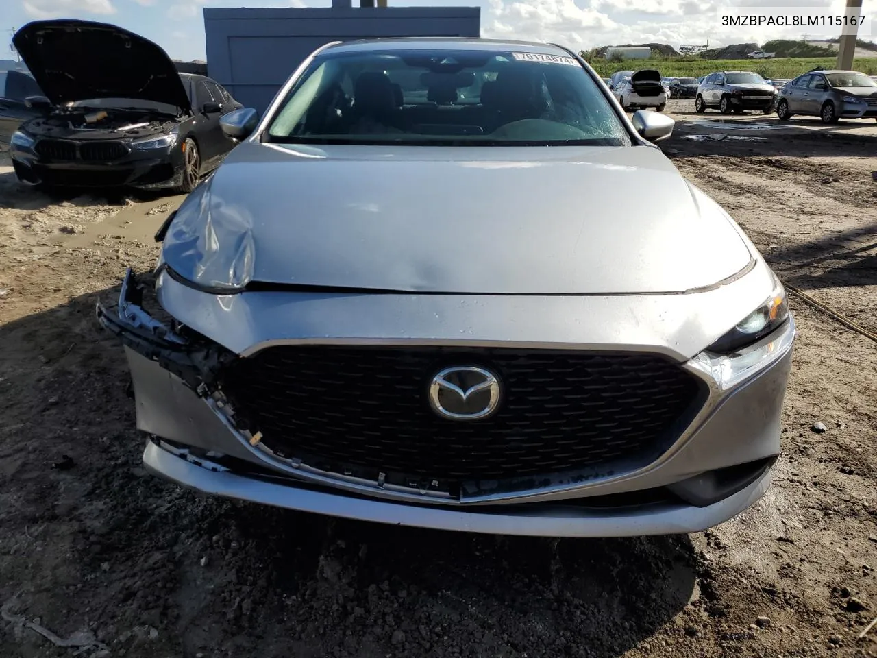 2020 Mazda 3 Select VIN: 3MZBPACL8LM115167 Lot: 76174874