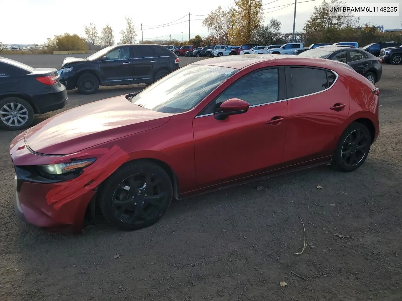 2020 Mazda 3 Preferred VIN: JM1BPAMM6L1148255 Lot: 77750264