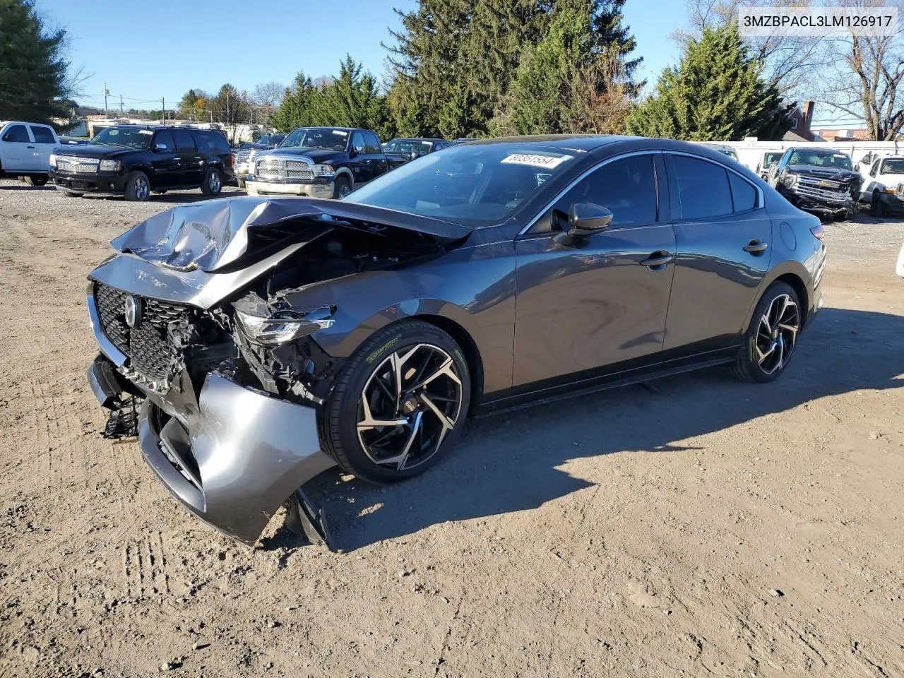 2020 Mazda 3 Select VIN: 3MZBPACL3LM126917 Lot: 80351554