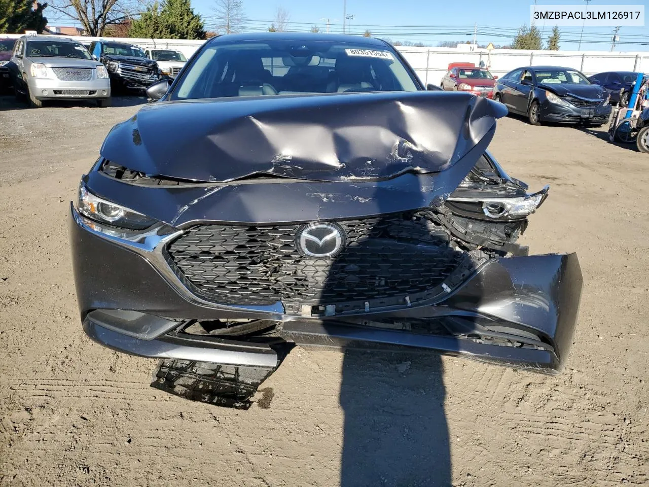 2020 Mazda 3 Select VIN: 3MZBPACL3LM126917 Lot: 80351554